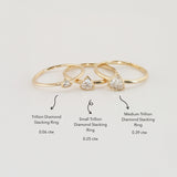 Trillion Diamond Ring