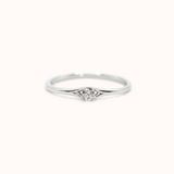 Diamond Stackers - White Gold - Zayla
