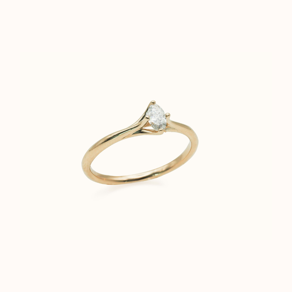 Oval X Diamond Stacker - Zayla