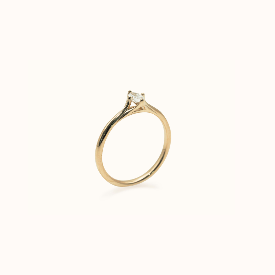 Oval X Diamond Stacker - Zayla