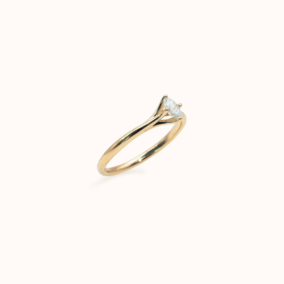 Oval X Diamond Stacker - Zayla