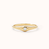 Diamond Slim Dome Ring