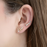Marquise Cascade Flatback Stud