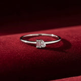 Mini Toi et Moi Stacker | White Gold