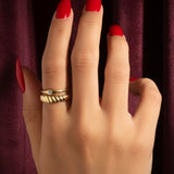 Diamond Slim Dome Ring