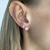 Everyday Martini Studs | Round Diamond