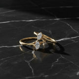Oval X Diamond Stacker