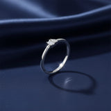 Mini Toi et Moi Stacker | White Gold
