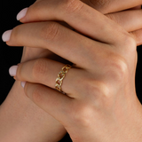 Pavé Chain Ring - Zayla