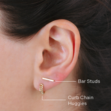 Curb Chain Huggies - Zayla