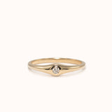 Diamond Slim Dome Ring - Zayla