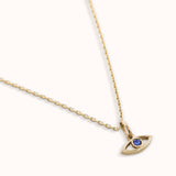 Crystal Eye Pendant Necklace - Zayla