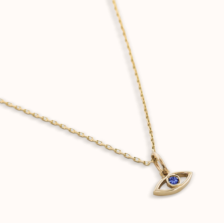 Crystal Eye Pendant Necklace - Zayla