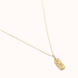 Snake Tablet Pendant Necklace - Zayla