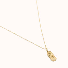 Snake Tablet Pendant Necklace - Zayla