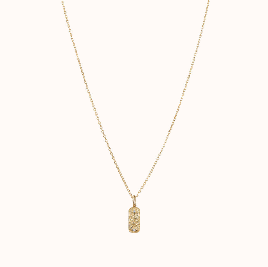 Snake Tablet Pendant Necklace - Zayla