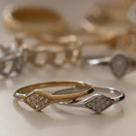 Diamond Pavé Signet Ring - Zayla