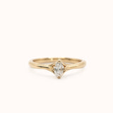 Oval X Diamond Stacker - Zayla
