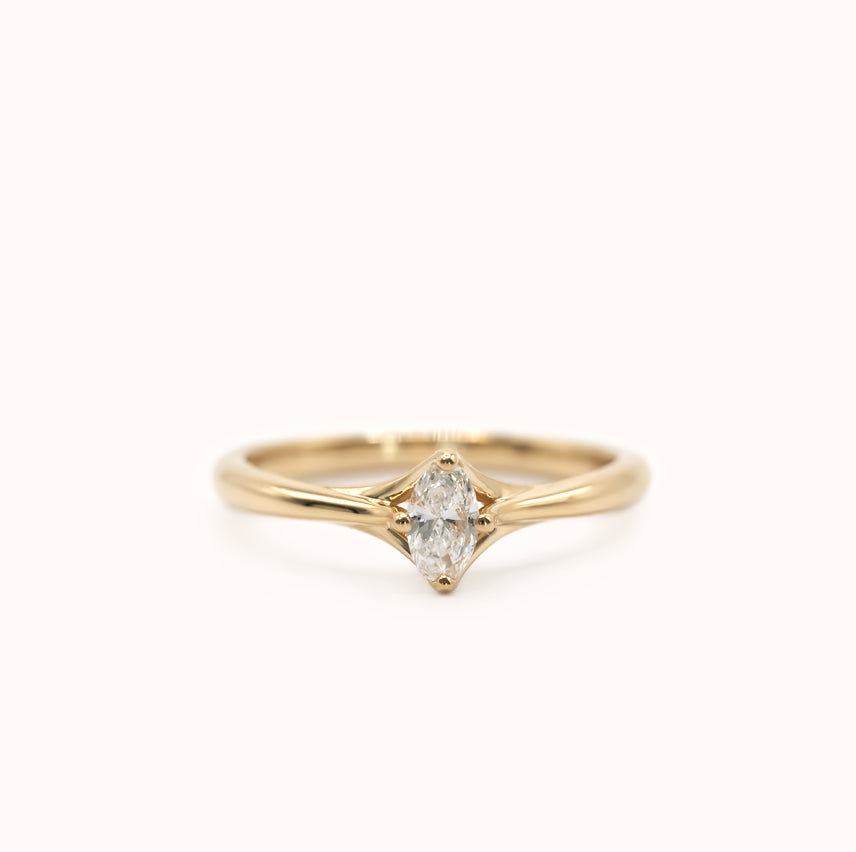 Oval X Diamond Stacker - Zayla