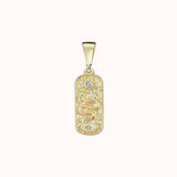 Snake Tablet Pendant Necklace - Zayla