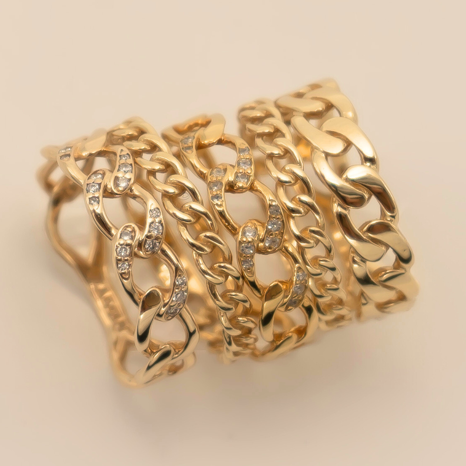 Bold Chain Ring - Zayla
