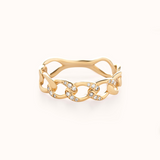 Pavé Chain Ring - Zayla