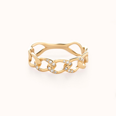 Pavé Chain Ring - Zayla