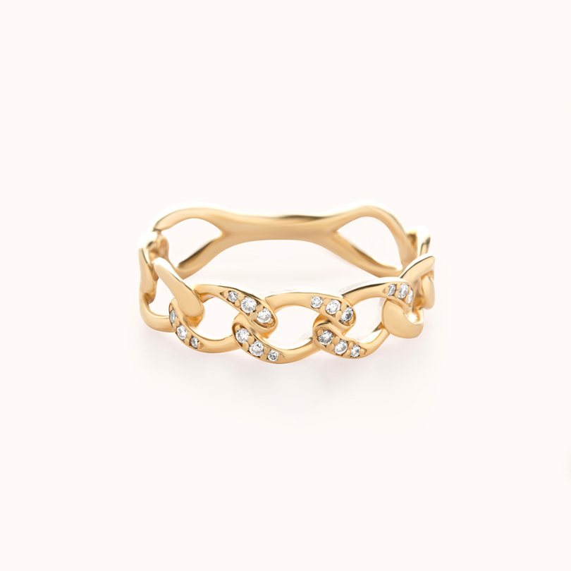 Pavé Chain Ring - Zayla