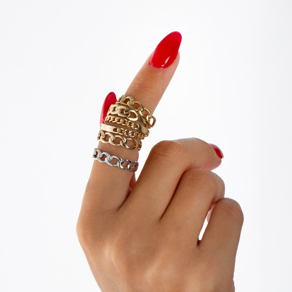 Dainty Chain Ring - Zayla