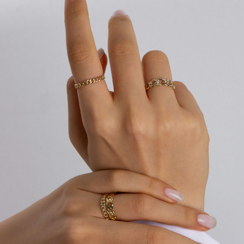 Bold Chain Ring - Zayla