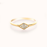 Diamond Pavé Signet Ring - Zayla