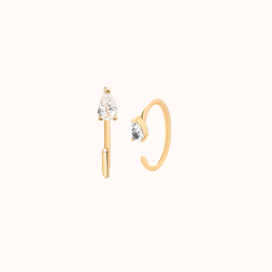 Diamond Drop Crescents - Zayla