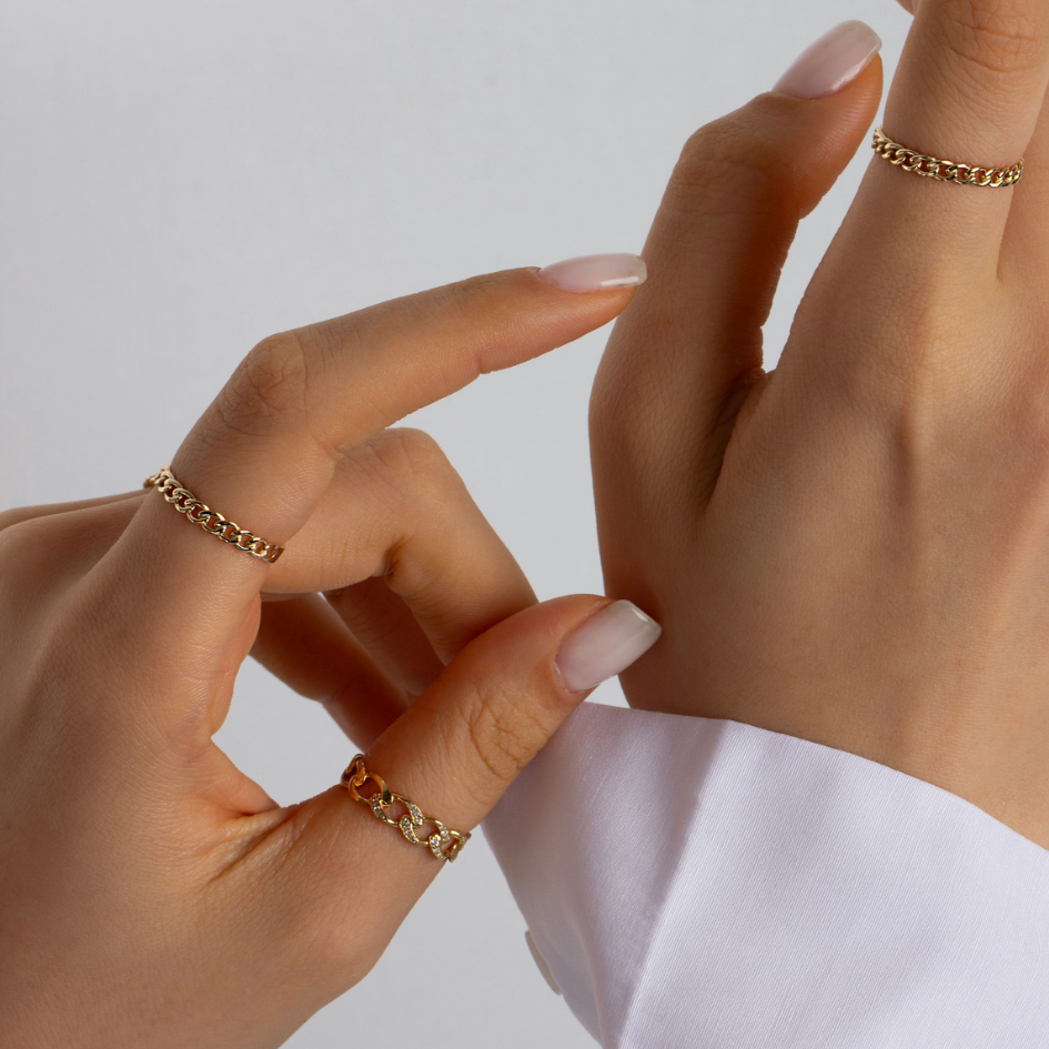 Dainty Chain Ring - Zayla