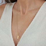 Snake Tablet Pendant Necklace - Zayla
