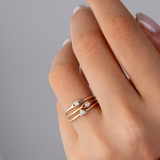 Trillion Diamond Stacking Ring - Zayla