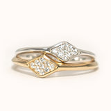 Diamond Pavé Signet Ring - Zayla