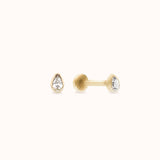 Dewdrop Flat-Back Stud