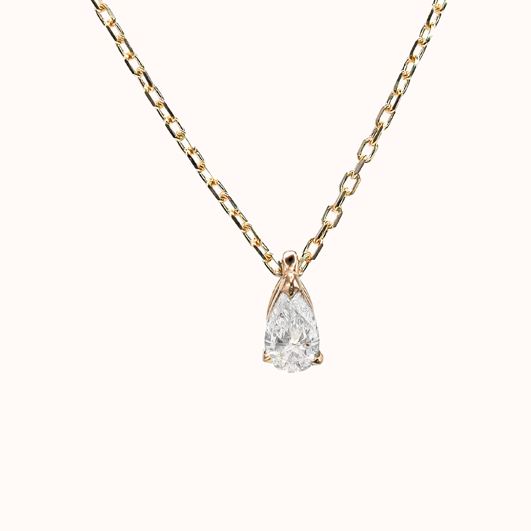 Diamond Drop Pendant - Zayla