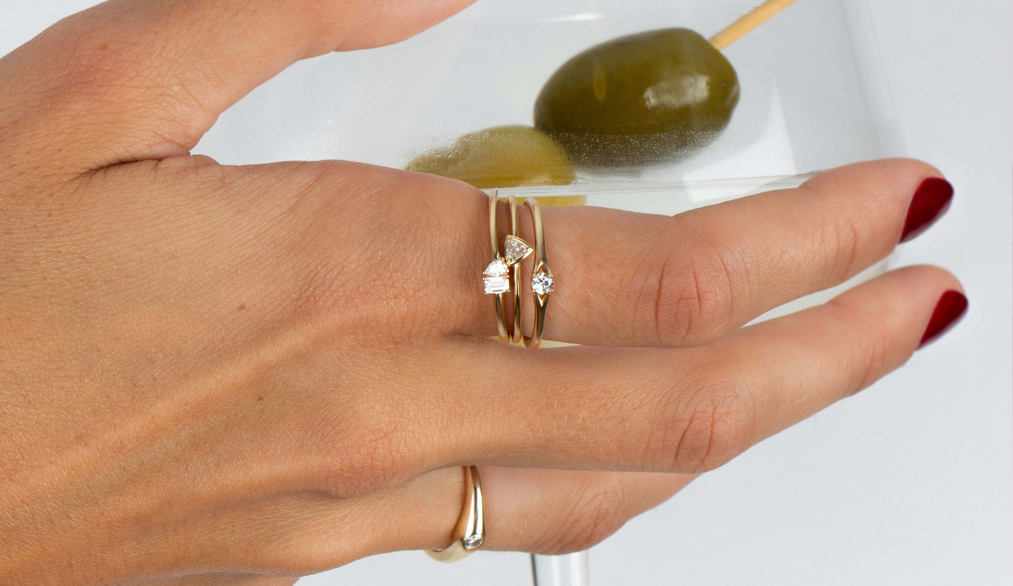 How To Style a Mini Toi et Moi Ring In A Modern Ring Stack