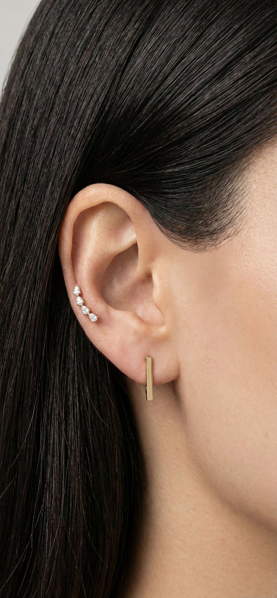 Lyra Climber Flatback Stud - Zayla - Earrings