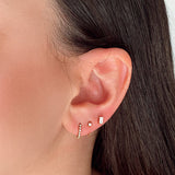 Small Diamond Pavé Huggies