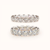 Round the Clock Stacking Ring Set | White Gold