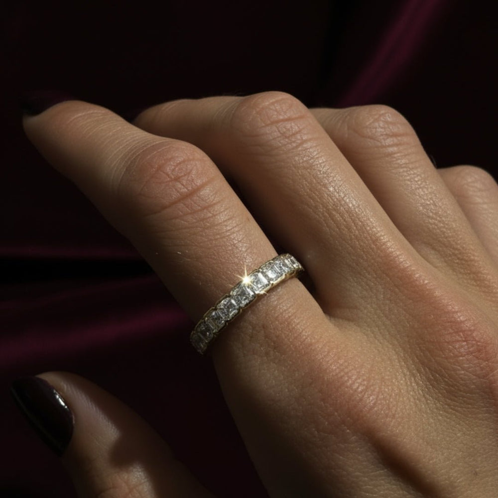 The Vault Band | Asscher Eternity Ring - Zayla - Rings