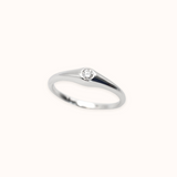 Diamond Slim Dome Ring