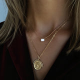 Horizon Necklace | Emerald-Cut Diamond