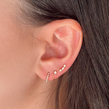 Small Diamond Pavé Huggies