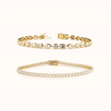 Match Point Tennis Bracelet Set | Yellow Gold