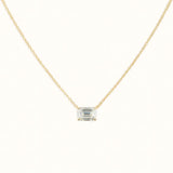 Horizon Necklace | Emerald-Cut Diamond