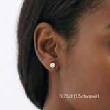 Everyday Martini Studs | Round Diamond