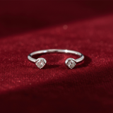 Open Cuff Ring | White Gold